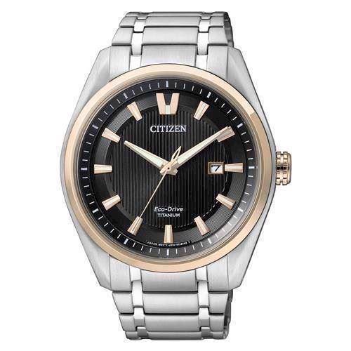 Image of Citizen titanium med forgydlninger quartz med Eco-Drive Herre ur, model AW1244-56E